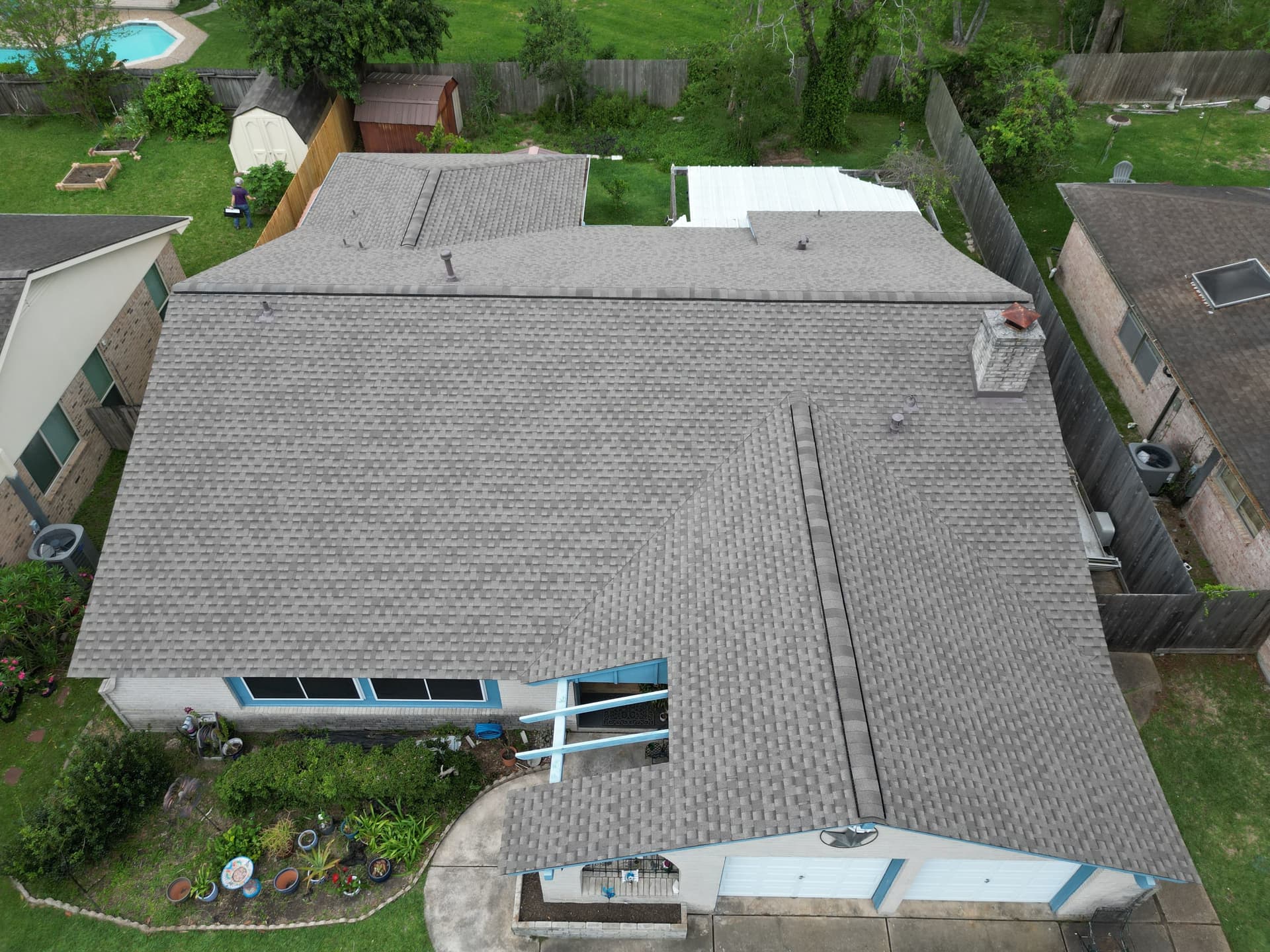 Gallery photos for GAF Lifetime Shingle Roof Installation in Clear Lake City: Image #1
