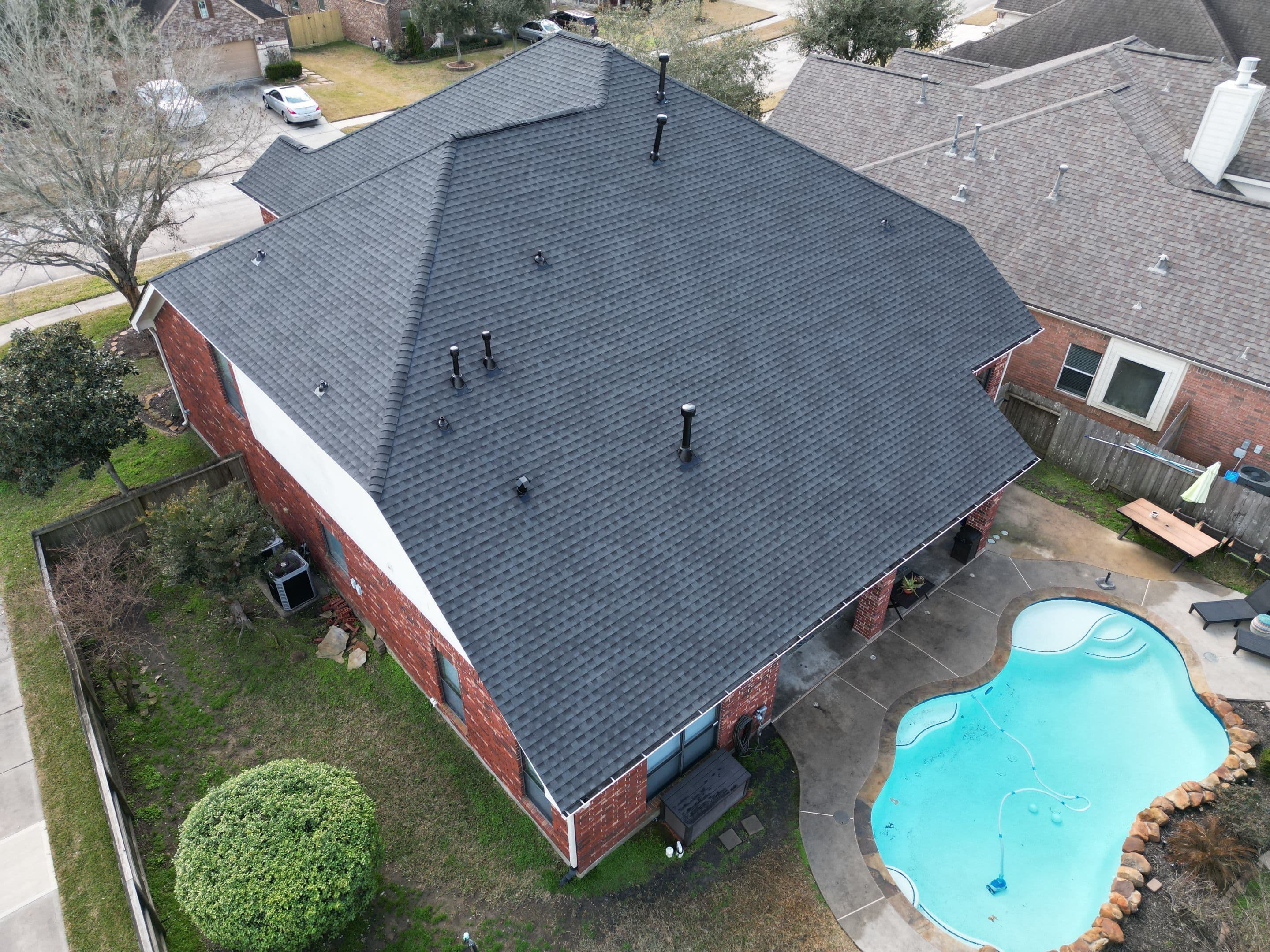 Project Roof Replacement with Charcoal Shingles in League City image