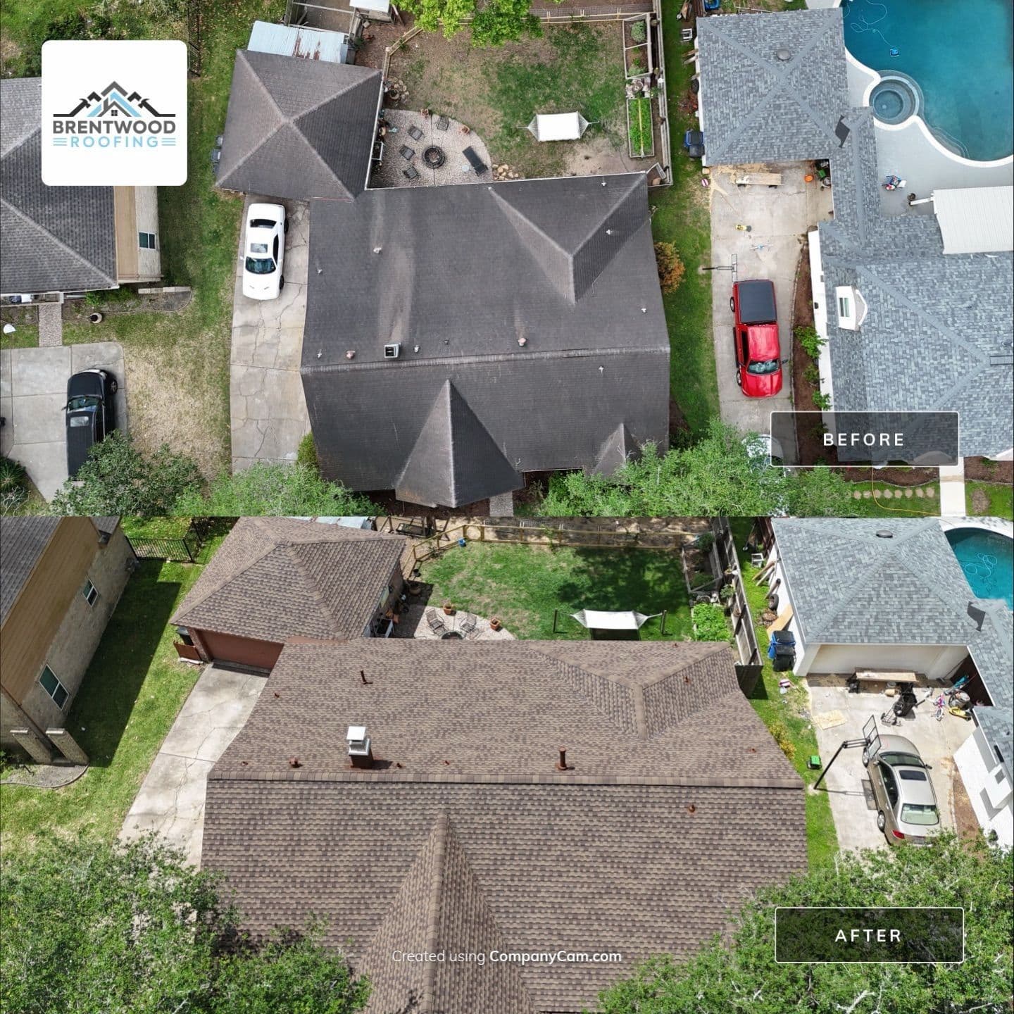 Gallery photos for Class 4 Roof Upgrade and Custom Chimney Top in Friendswood: Image #2
