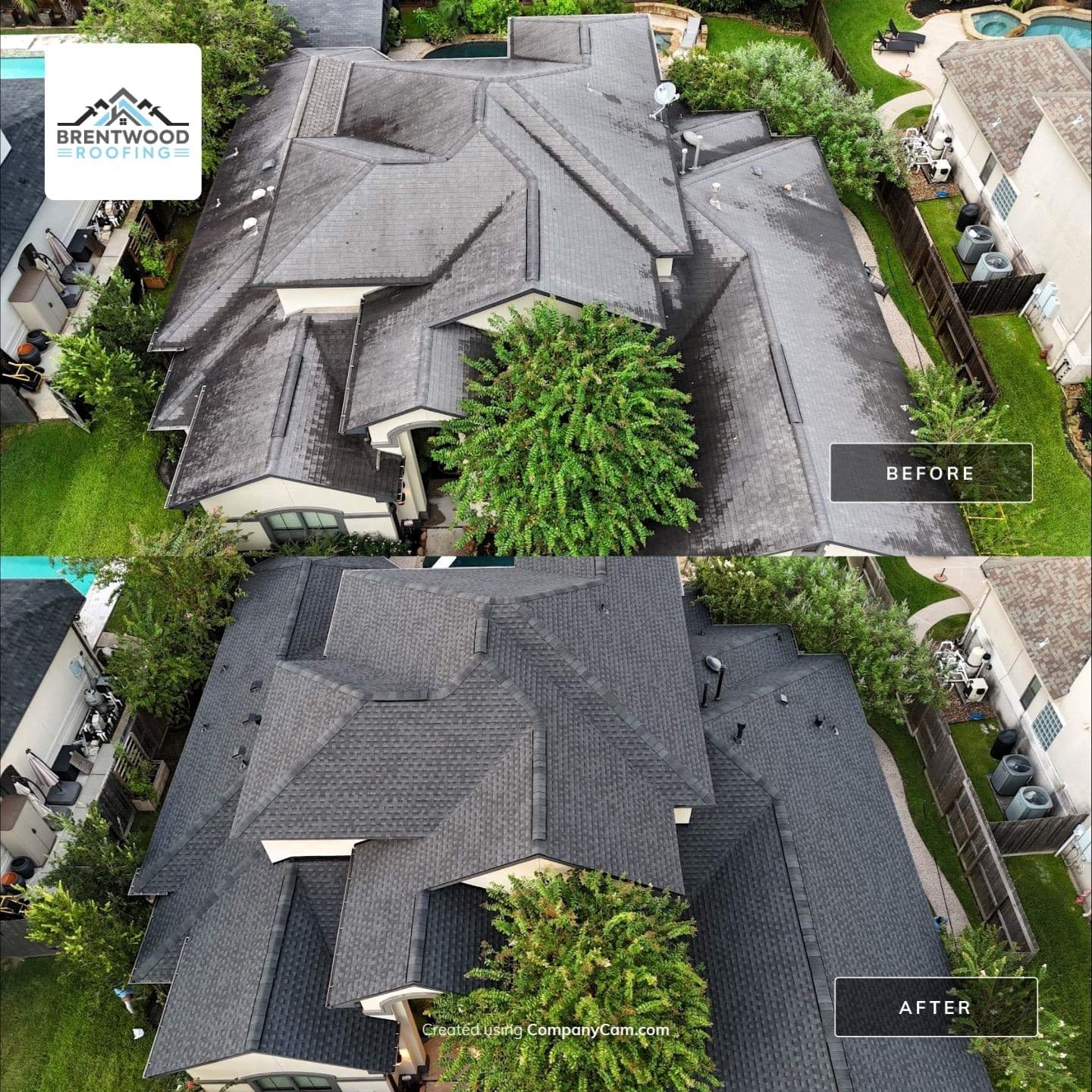 Gallery photos for Two Storm-Damaged Roofs Replaced on the Same Street in Friendswood: Image #3